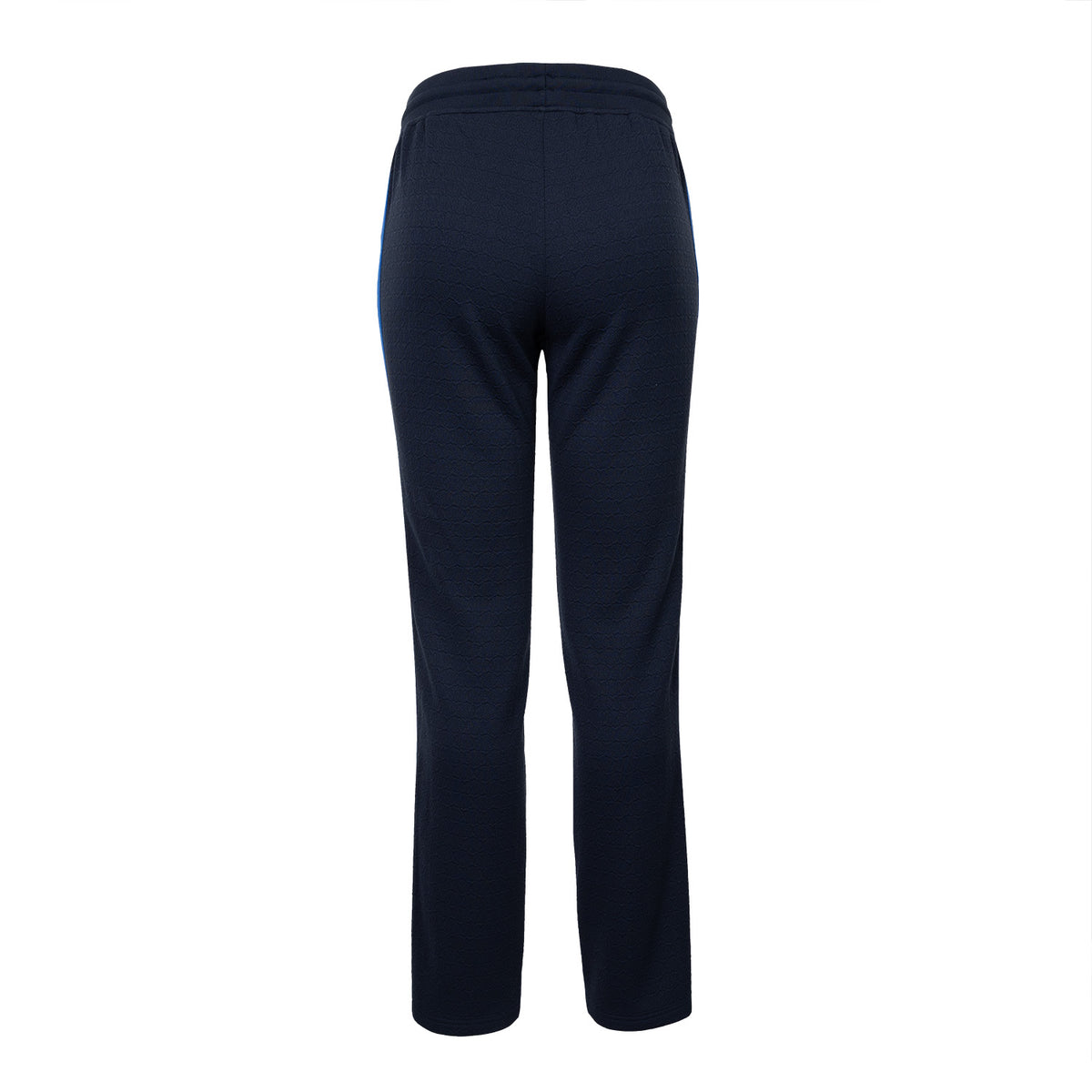 Jacquard trainingsbroek dames in blauw – foto 3