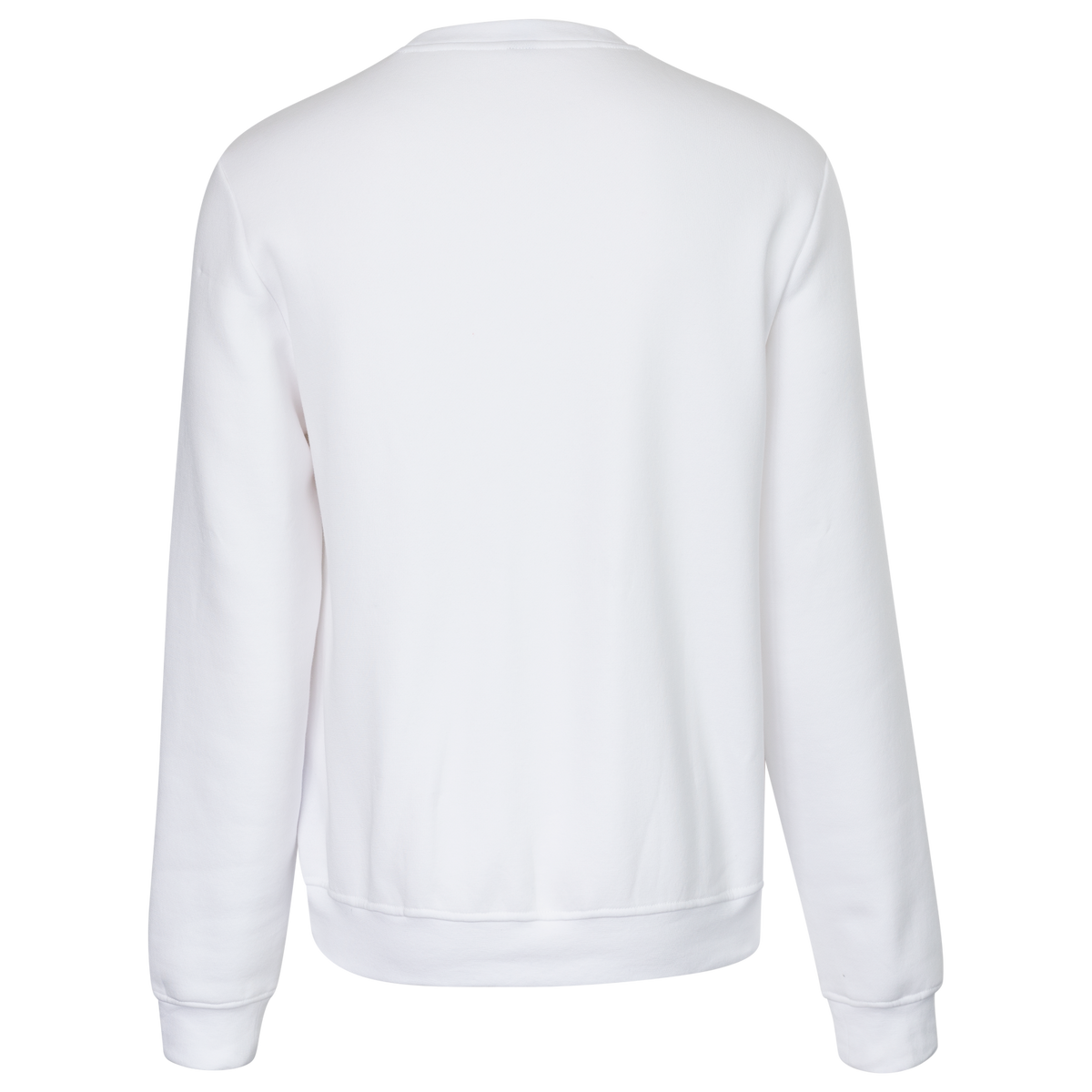 Men classic crew sweater in wit (White) – foto 3