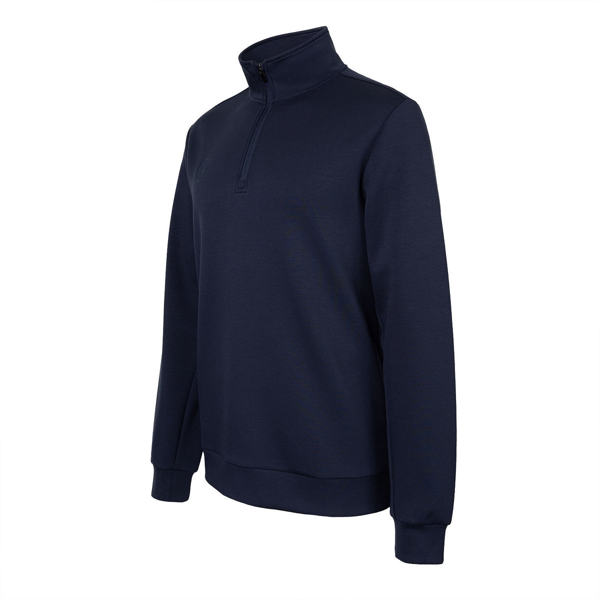 Men soft supreme half zip sweater in blauw (Night Blue) – foto 4