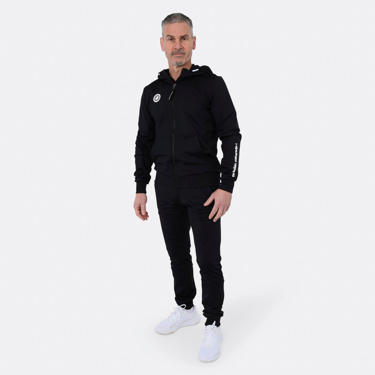 Men hooded jacket in zwart (Black) – foto 5