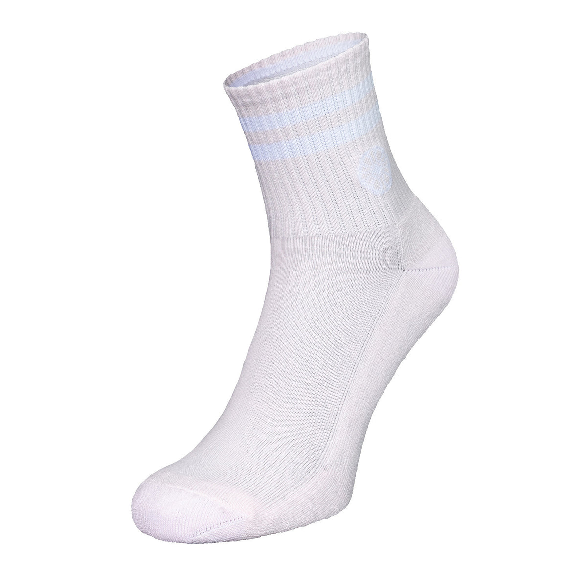 Striped short sock in roze (Pale Pink) – foto 2