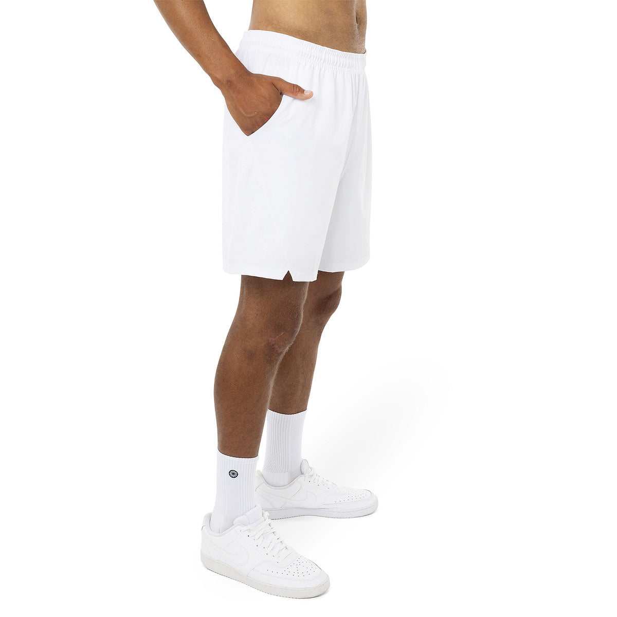 Men ripstop short in wit (Bright White) – foto 6