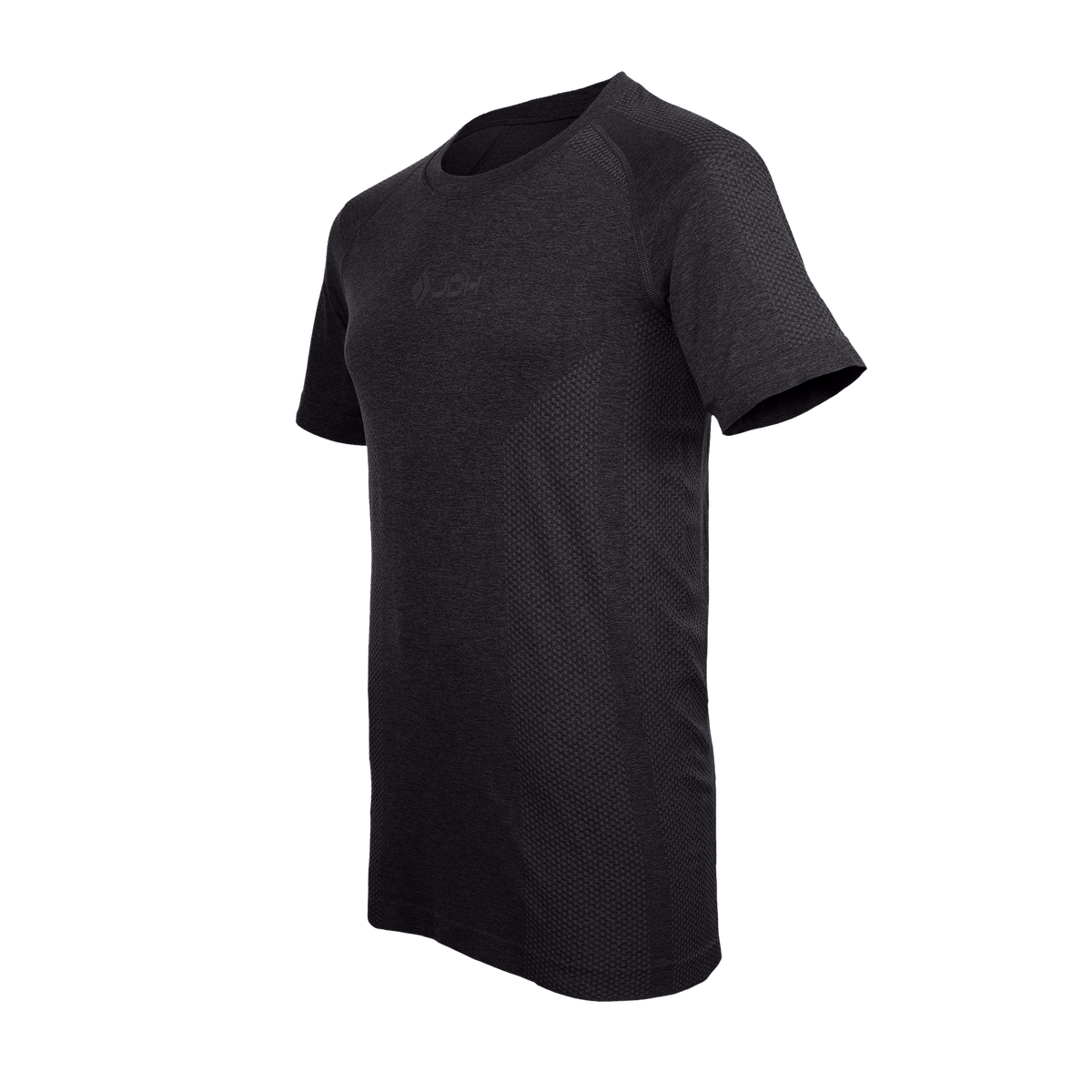 Men seamless ss tee in zwart (Black) – foto 4